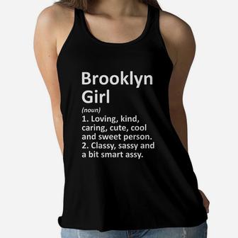 Brooklyn Girl Ny New York Funny City Home Roots Women Flowy Tank - Thegiftio UK