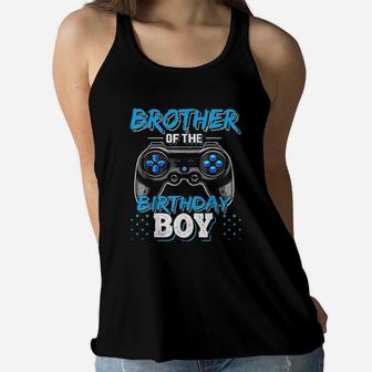 Brother Of The Birthday Boy Matching Video Game Birthday Women Flowy Tank | Crazezy DE