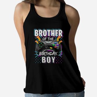 Brother Of The Birthday Boy Matching Video Game Women Flowy Tank | Crazezy DE