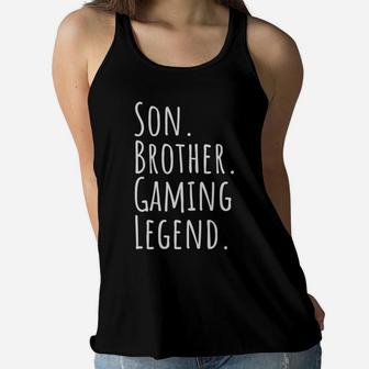 Christmas Gifts For Gamer Boys Son Brothers Funny Gaming Women Flowy Tank | Crazezy CA