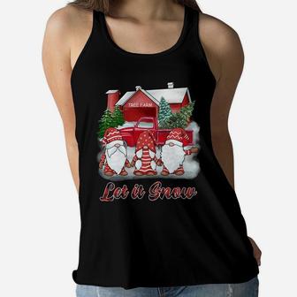 Christmas Shirts Let It Snow Gnome Womens Kids Christmas Sweatshirt Women Flowy Tank | Crazezy
