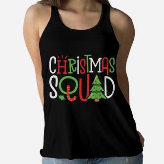 Christmas Squad Family Matching Pajamas Boys Kids Xmas Tree Women Flowy Tank | Crazezy AU