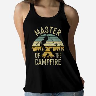 Cool Master Campfire Funny Camping Gift For Kids Men Women Women Flowy Tank | Crazezy DE