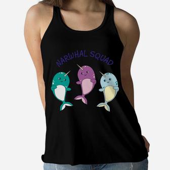 Cool Narwhal Squad Hoodie - Funny Birthday Gift For Kids Women Flowy Tank | Crazezy DE