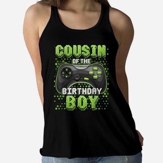 Cousin Of The Birthday Boy Matching Video Game Birthday Gift Women Flowy Tank | Crazezy AU