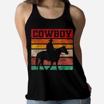 Cowboy Rodeo Horse Country - Cowboy Women Flowy Tank | Crazezy