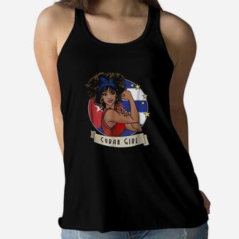Cuban Girl Strong Women Flowy Tank | Crazezy