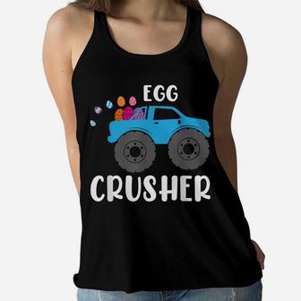 Cute Easter Egg Crusher Monster Truck Boys Kids Teens Women Flowy Tank | Crazezy AU