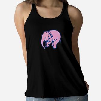 Cute Pink Elephant Animal Zoo Tops Women Men Kids Women Flowy Tank - Thegiftio UK
