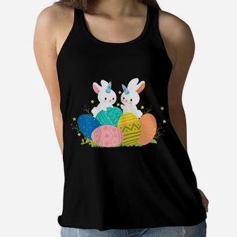 Cute Unicorn Bunny Girls Toddler Eggs Hunting Easter Pajama Women Flowy Tank | Crazezy DE
