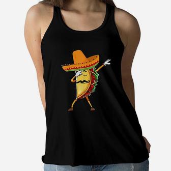 Dabbing Taco Cinco De Mayo Kids Boys Men Tacos Women Flowy Tank | Crazezy