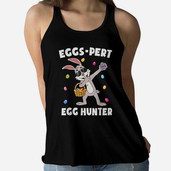 Easter Eggspert Egg Hunter Toddler Kids Cute Easter Bunny Women Flowy Tank | Crazezy DE