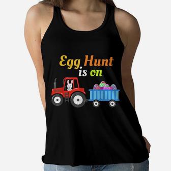 Egg Hunt Is On Clothing Easter Day Gift Ideas Men Women Kids Women Flowy Tank | Crazezy UK