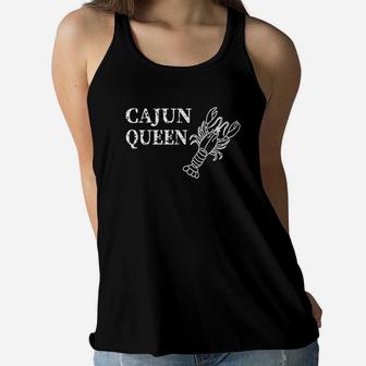 Funny Crawfish Funny Cajun Queen For Women Girl Women Flowy Tank - Thegiftio