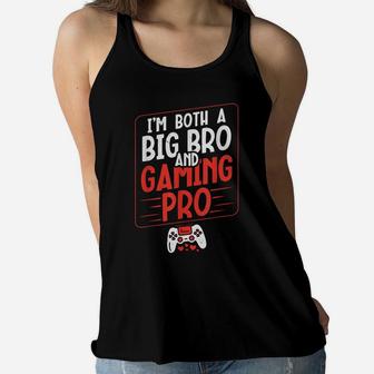 Funny Gamer Brother Vintage Video Games For Boys Son Gaming Women Flowy Tank | Crazezy CA