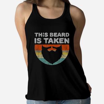 Funny Gift For Boyfriend Or Husband With A Beard Women Flowy Tank | Crazezy AU