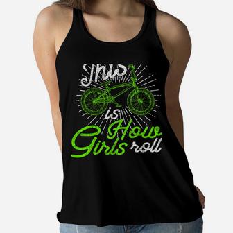Funny Girl Bmx Shirt - Bmx Sister Or Daughter Women Flowy Tank | Crazezy AU