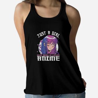 Gifts For Teen Girls Just A Girl Who Loves Women Flowy Tank | Crazezy