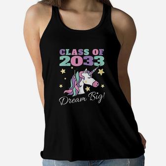 Girls Class Of 2033 Grow With Me Magical Unicorn Women Flowy Tank | Crazezy UK