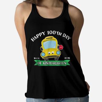 Happy 100Th Day Of Kindergarten Shirt Boy Counting 100 Days Women Flowy Tank | Crazezy