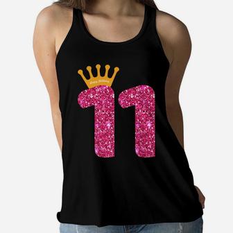 Happy Birthday Shirt, Girls 11Th Party 11 Years Old Bday Women Flowy Tank | Crazezy DE