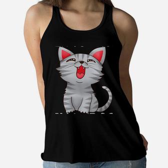 Hilarious Joke Design Cat Humour For Men Women And Kids Women Flowy Tank | Crazezy AU