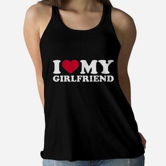 I Love My Girlfriend Women Flowy Tank | Crazezy CA