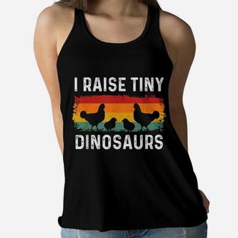 I Raise Tiny Dinosaurs Chicken Tee Boys Girls Women Men Women Flowy Tank | Crazezy UK