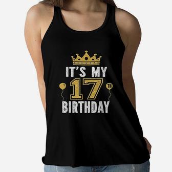 Its My 17Th Birthday Gift 17 Years Old Boys And Girls Women Flowy Tank | Crazezy UK