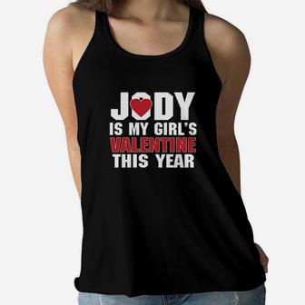 Jody Is My Girl's Valentine This Year Women Flowy Tank - Monsterry CA