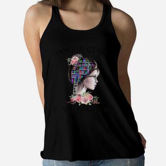 Just A Girl Who Loves Books One More Chapter Women Flowy Tank | Crazezy UK