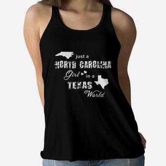 Just A North Carolina Girl In A Texas World Women Flowy Tank | Crazezy CA
