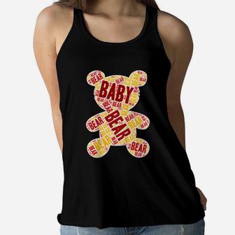 Kids Baby Bear Adorable And Cute Graphic Kids Women Flowy Tank - Thegiftio UK