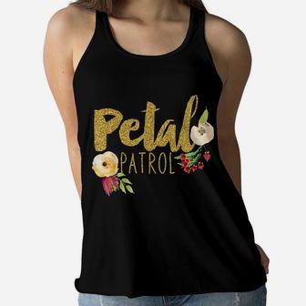 Kids Petal Patrol Shirt Flower Girl Wedding Women Flowy Tank | Crazezy AU