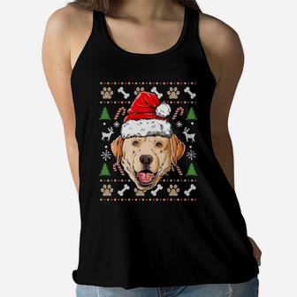 Labrador Ugly Christmas Dog Santa Hat Xmas Boys Kids Girls Sweatshirt Women Flowy Tank | Crazezy AU