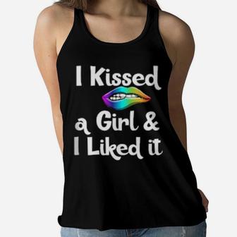 Lesbian Clothes I Kissed A Girl And I Liked It Gay Women Flowy Tank - Monsterry AU