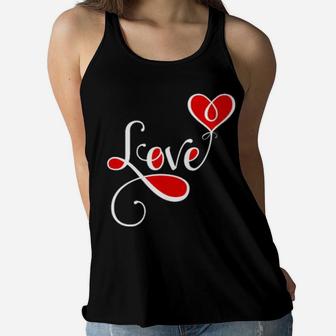 Love Heart's Cute Valentine Girlfriend Ladies Fun Women Flowy Tank - Monsterry UK