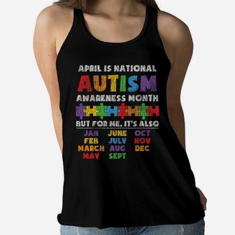 National Autism Awerness Month Autistic Kids Awareness Gift Women Flowy Tank | Crazezy