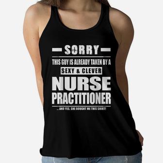 Nurse Practitioner Shirt Gift For Boyfriend Husband Fiance Women Flowy Tank | Crazezy DE