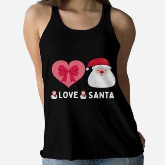 Peace Love Christmas Santa Women Men Kid Cute Holiday Sweatshirt Women Flowy Tank | Crazezy DE