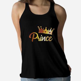 Prince For Boys Gift Family Matching Gift Royal Prince Women Flowy Tank | Crazezy UK