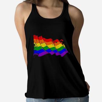 Rainbow Girls Teens Lesbian Women Flowy Tank - Thegiftio UK