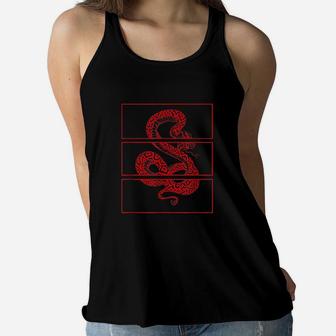 Red Snake Aesthetic Soft Grunge Goth Punk Teen Girls Clothes Women Flowy Tank - Thegiftio