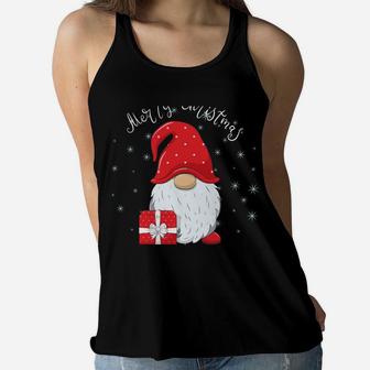 Santa Claus Garden Gnome Merry Christmas Boys Girls Kids Women Flowy Tank | Crazezy