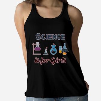 Science Is For Girls Women Flowy Tank | Crazezy CA
