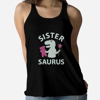Sister Saurus Gift For Big Sister Girls Women Flowy Tank | Crazezy AU