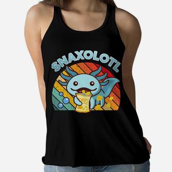 Snaxolotl Axolotl Hoodie Youth Kid Cute Mexican Walking Fish Women Flowy Tank | Crazezy UK