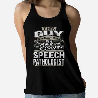 Speech Pathologist Shirt Gift For Boyfriend Husband Fiance 1 Women Flowy Tank | Crazezy CA