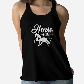 St Patricks Day Horse Girl Equestrian Horse Lover 2 Women Flowy Tank - Thegiftio UK