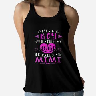 There Is This Boy Who Stole My Heart Women Flowy Tank | Crazezy UK